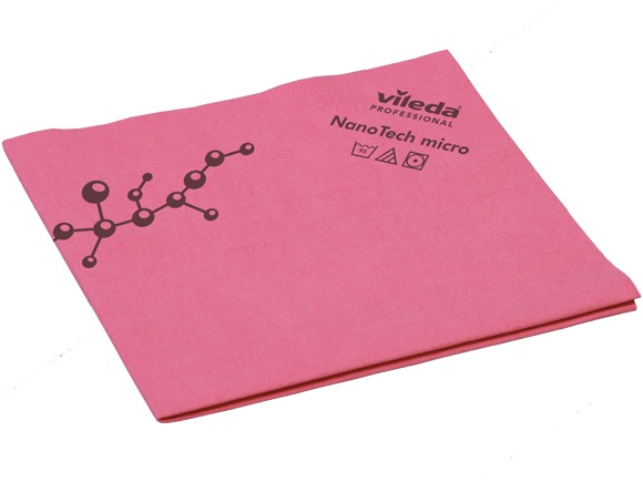 VIL 128607 Vileda Nanotech Red Microfiber Cloth by Vileda